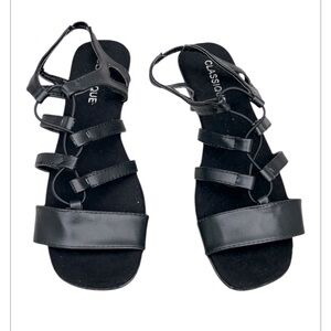 Classique Harper Black‎ Women's Size 8
Stretch Upper 11/4" Heel Sandals New